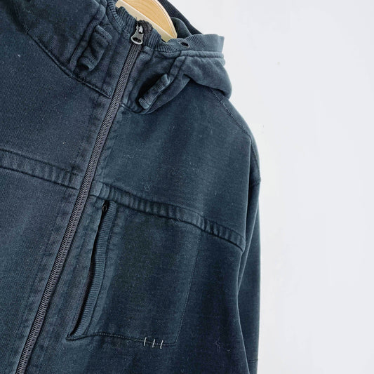 lululemon men's black full zip hoodie - size xl