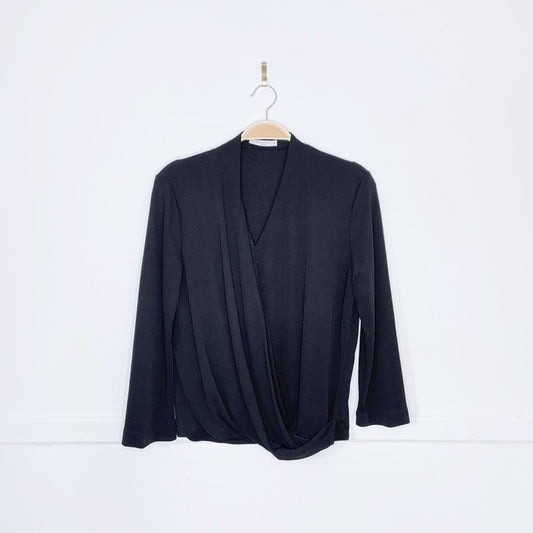 mm lafleur deneuve faux wrap top