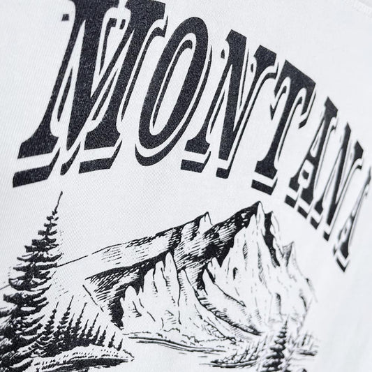 daybreak montana graphic crop tee