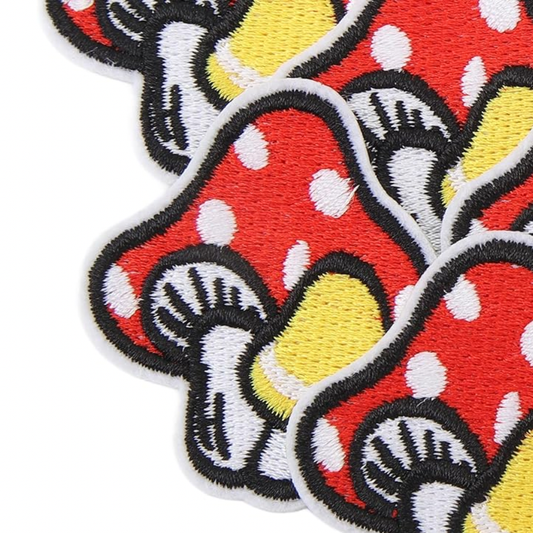 mushroom iron-on / sew-on patch