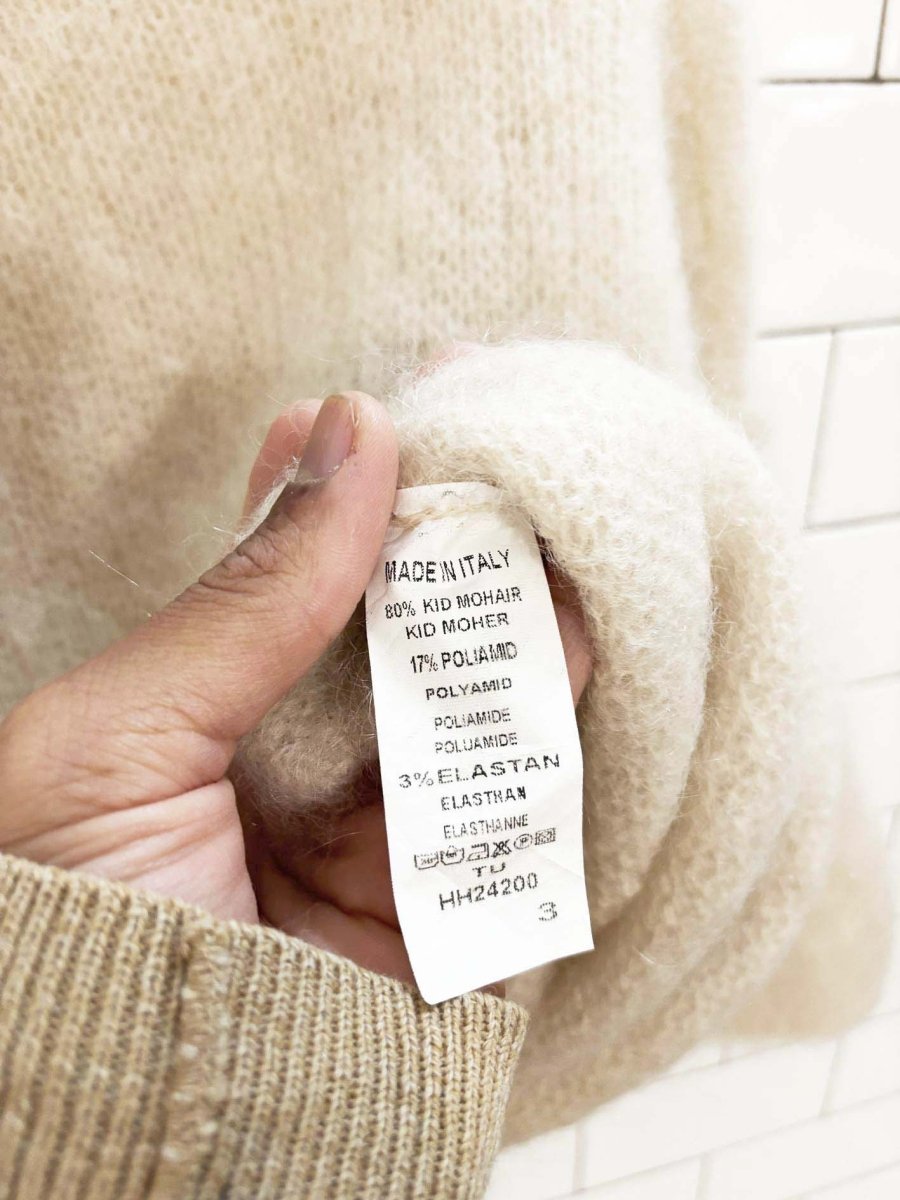 naïs kid mohair - blend light knit sweater | made in italy - good market thrift store