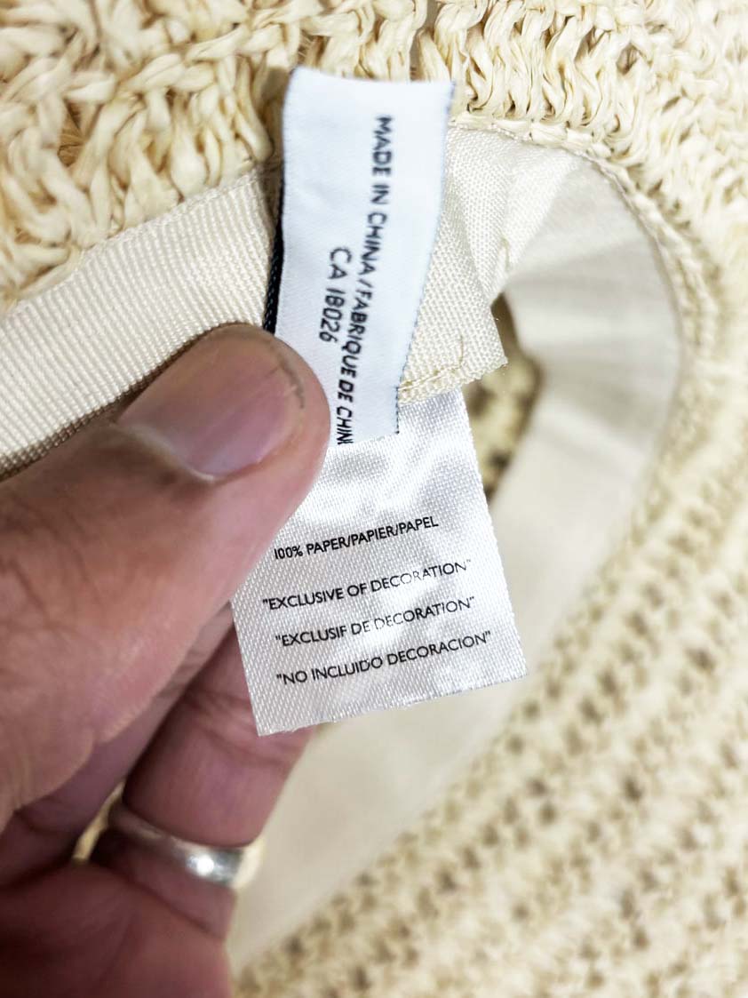 nine west paper crochet sun hat - good market thrift store