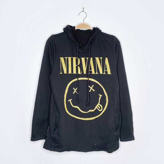h&m 2017 nirvana grunge smiley hoodie