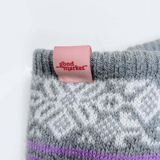 handmade nordic knit sweater mittens - one size