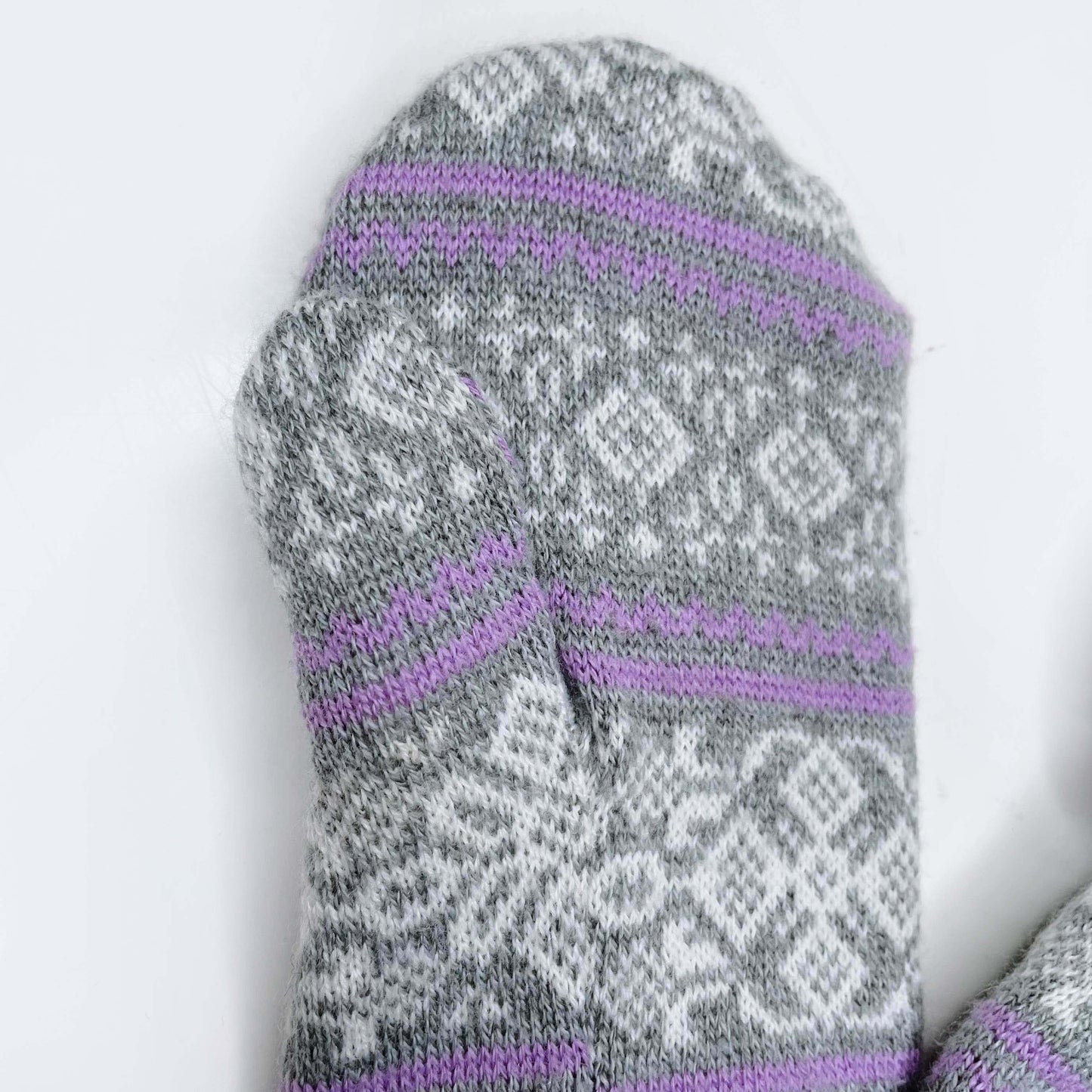handmade nordic knit sweater mittens - one size