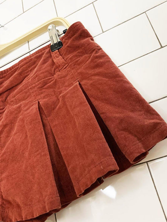 nwt free people corduroy pleated micro mini skort - good market thrift store