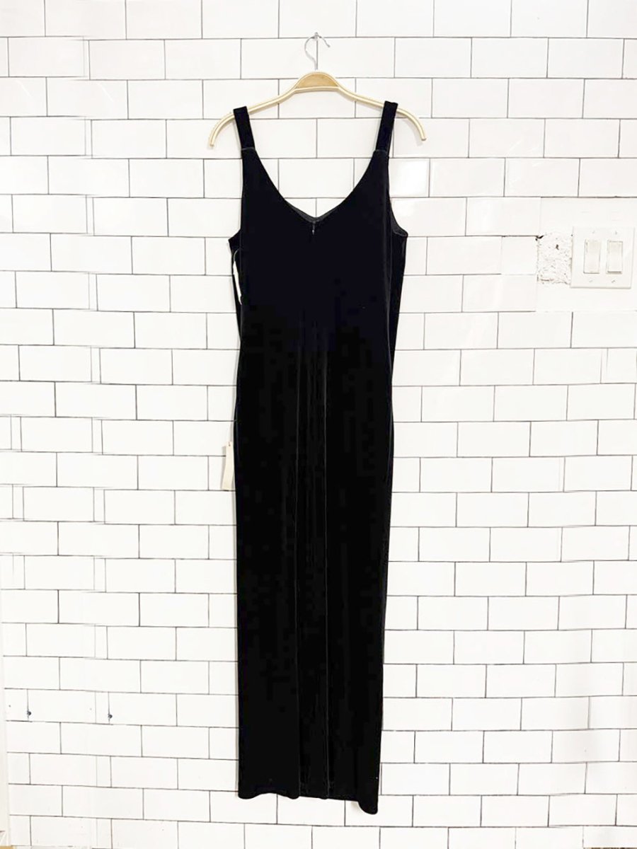 nwt vintage 00s zahra velvet tank maxi dress - good market thrift store