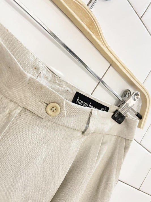 nwt vintage harvé benard pleated summer trouser | deadstock donlevys backroom - good market thrift store