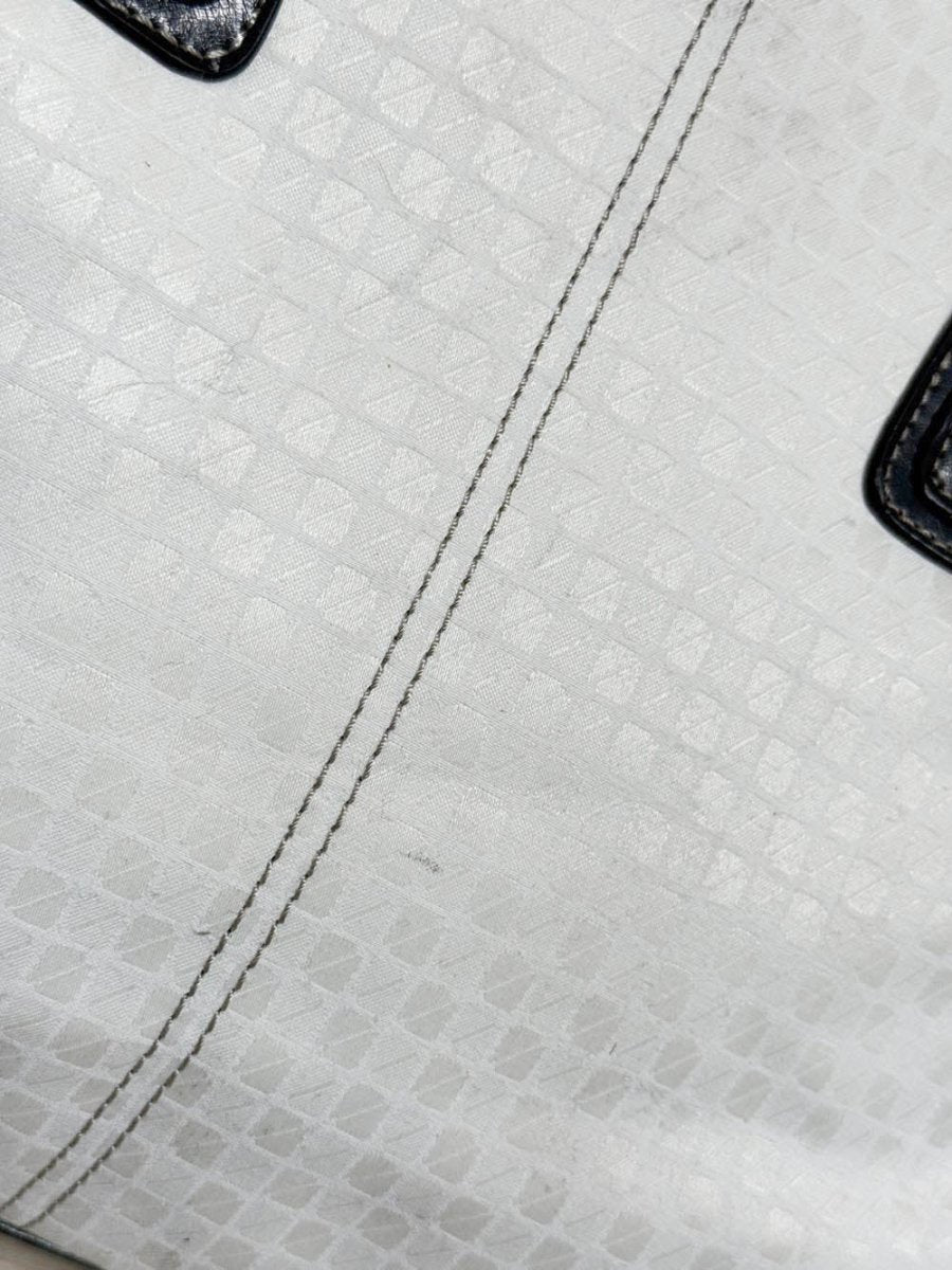 nwt vintage nine west canvas faux leather shoulder bag | nine & co - good market thrift store