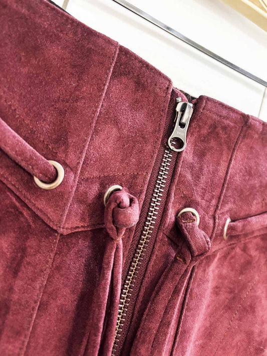 nwt we the free western faux suede mini skirt | free people - good market thrift store