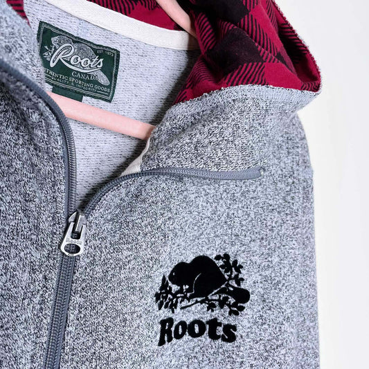 roots cabin salt & pepper onesie - size medium