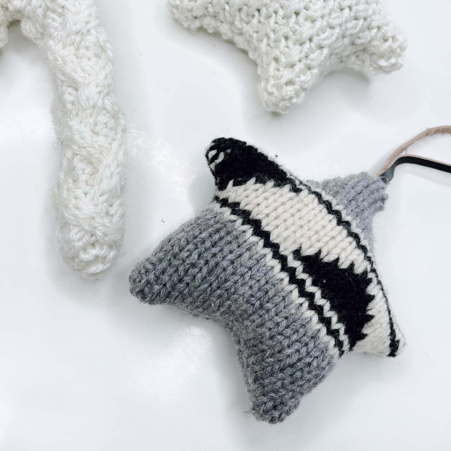 handmade knit plush ornament