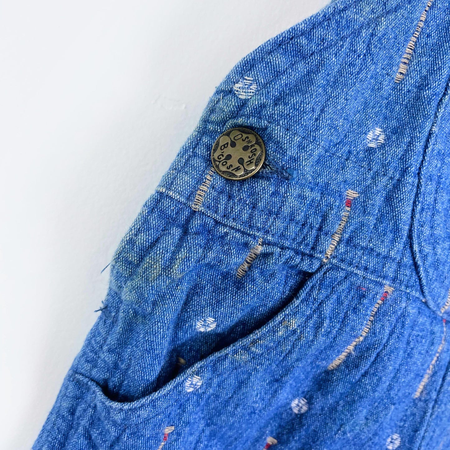vintage osh kosh baseball overalls made in USA - size 3/6M