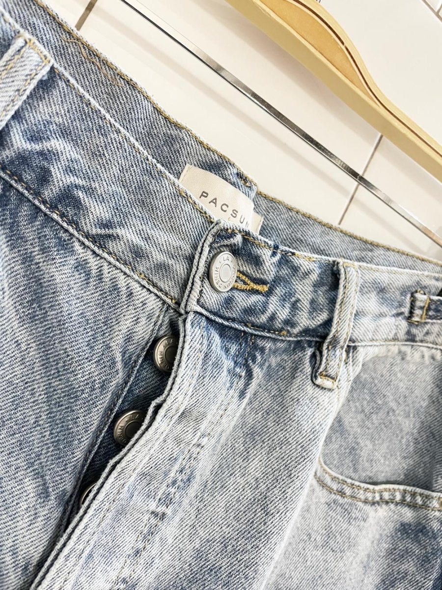 pacsun baggy denim dad cargo shorts - good market thrift store