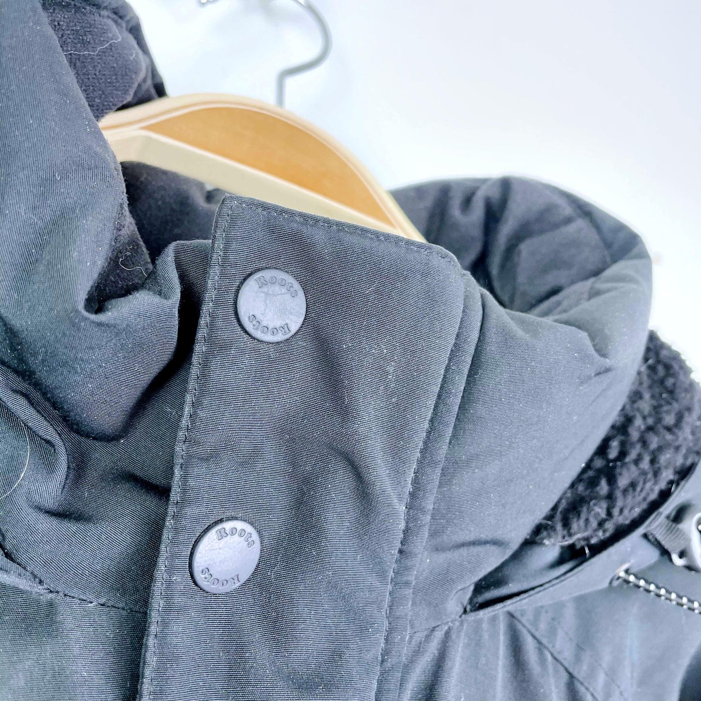 roots 2018 jasper black down parka - size xxl