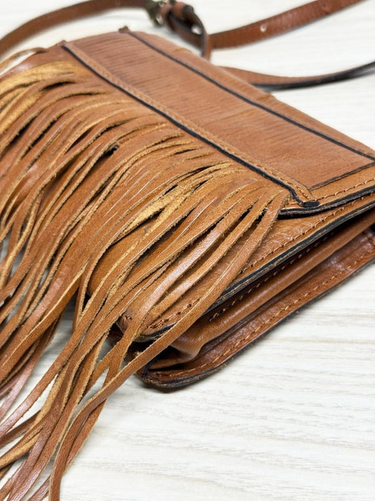patricia nash leather fringe mini crossbody bag - good market thrift store