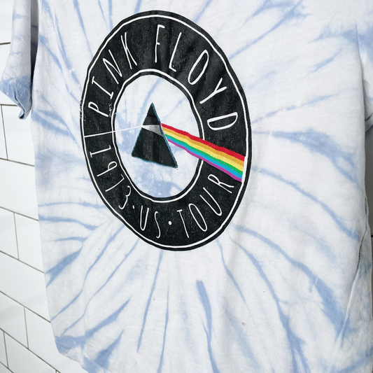 pink floyd tie dye tee
