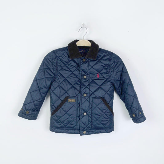 polo ralph lauren diamond quilted chore jacket - size 5