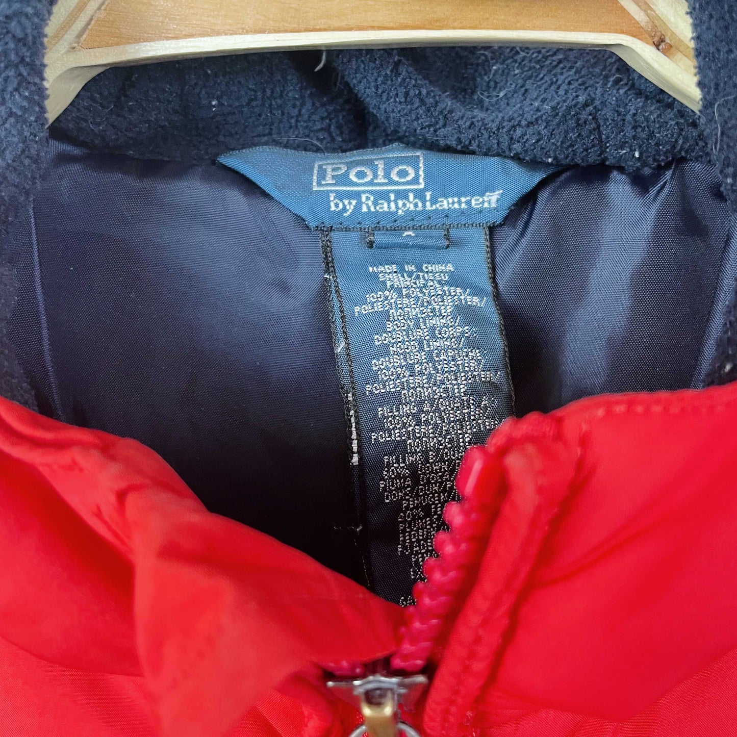 polo ralph lauren big pony down puffer coat - size 6