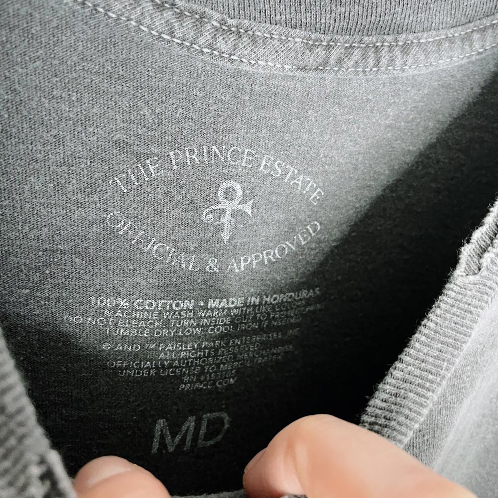 prince oversized faded graphic tee