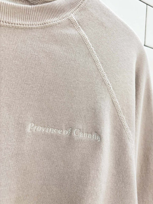 province of canada embroidered logo sweatshirt - good market thrift store
