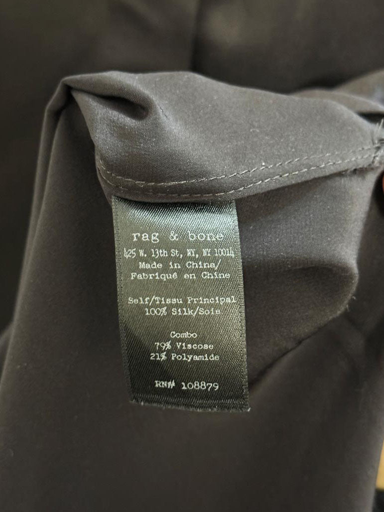 rag & bone 100% silk angela lace blouse - good market thrift store