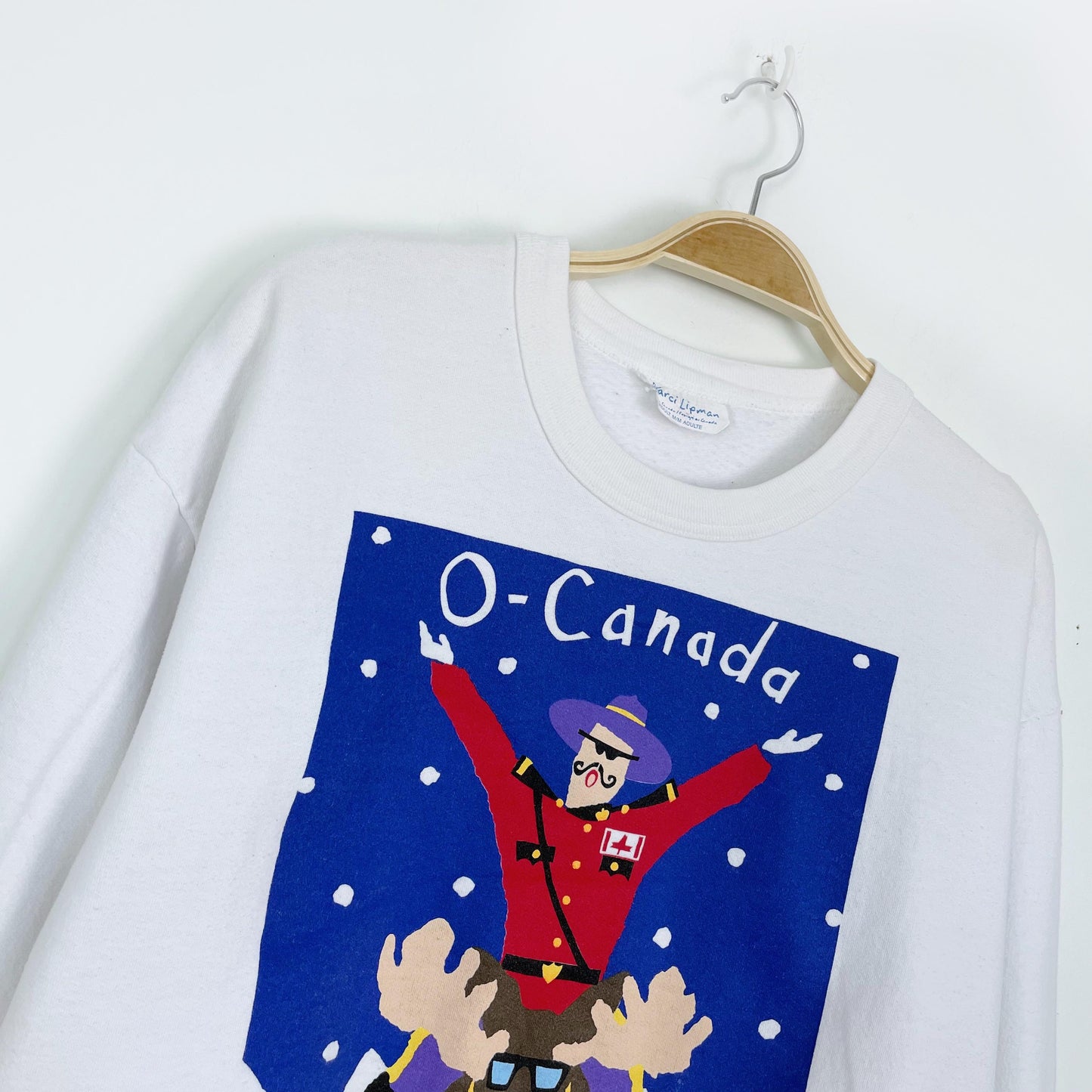 vintage 90s marci lipman x robert kitchen canada sweatshirt