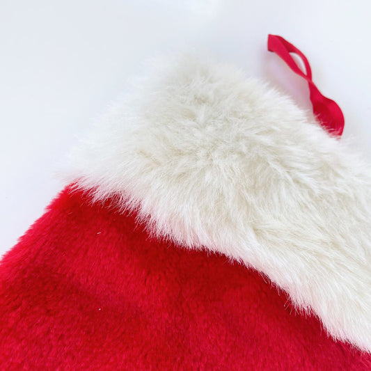 vintage santa holiday stocking
