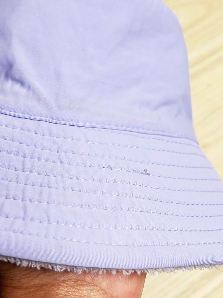 reversible teddy nylon bucket hat - good market thrift store