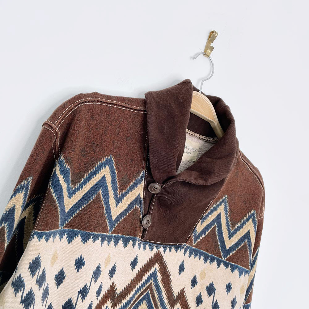 ralph lauren denim & supply western print sweatshirt