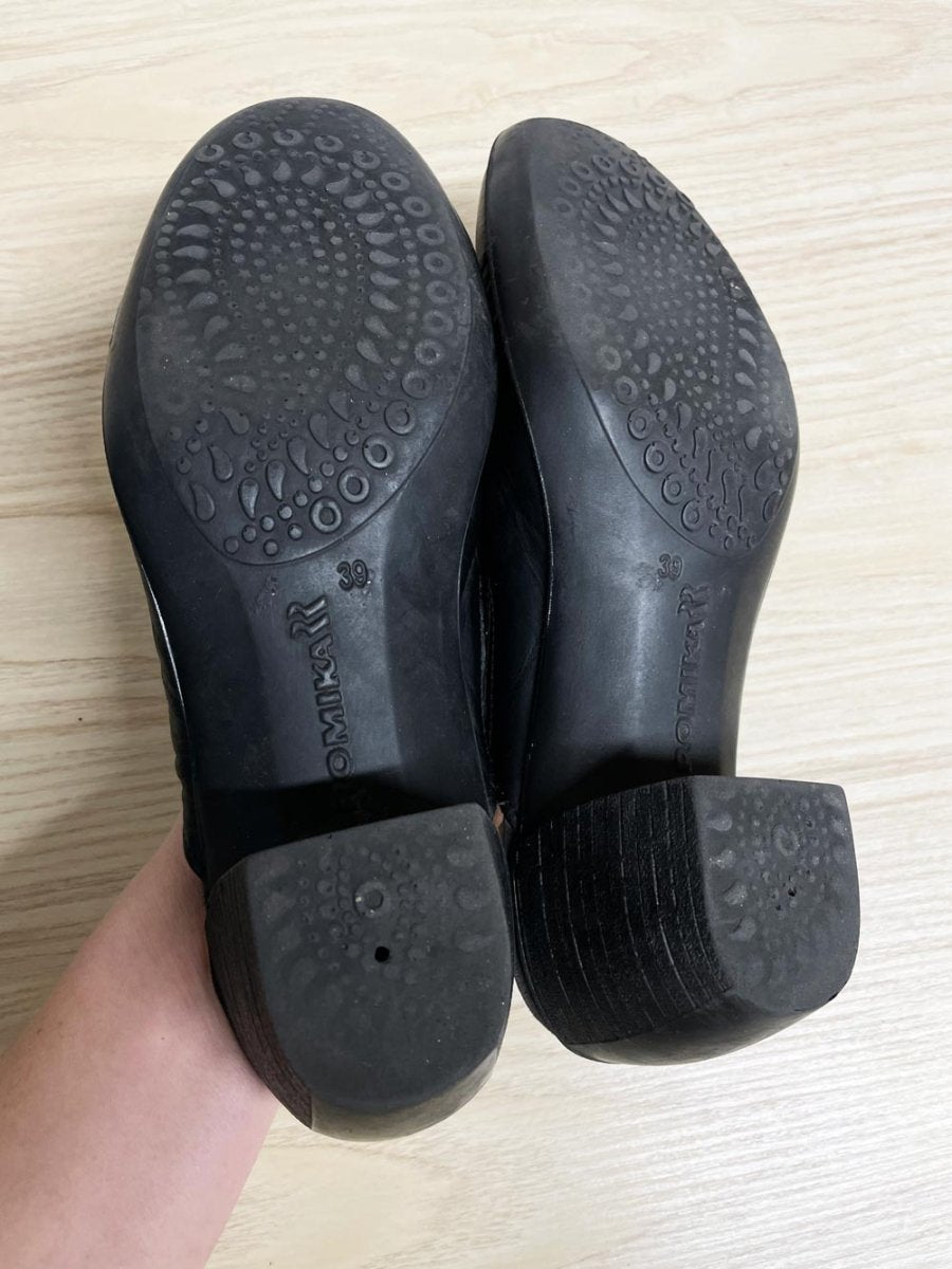 romika leather studded slip on clog - good market thrift store