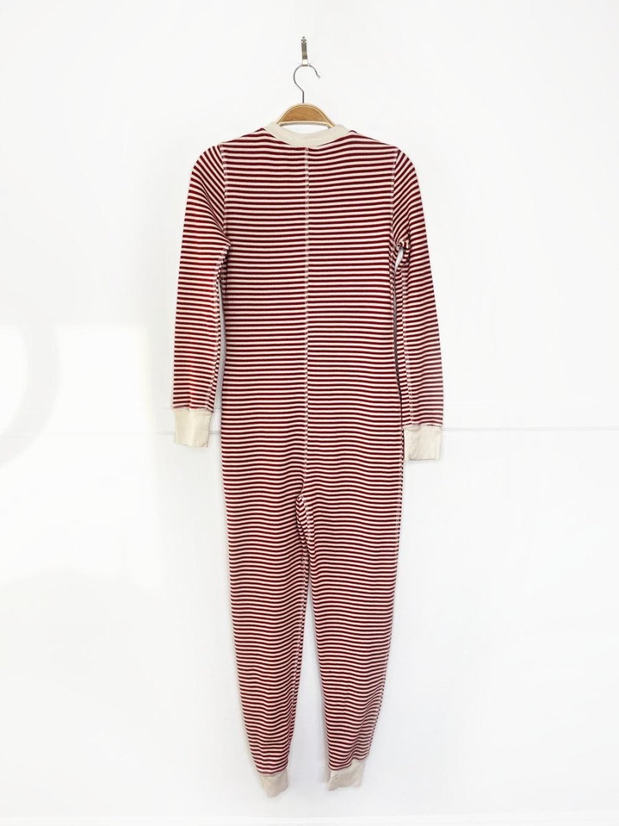 roots candy cane stripe waffle onesie | cottage cozy - good market thrift store