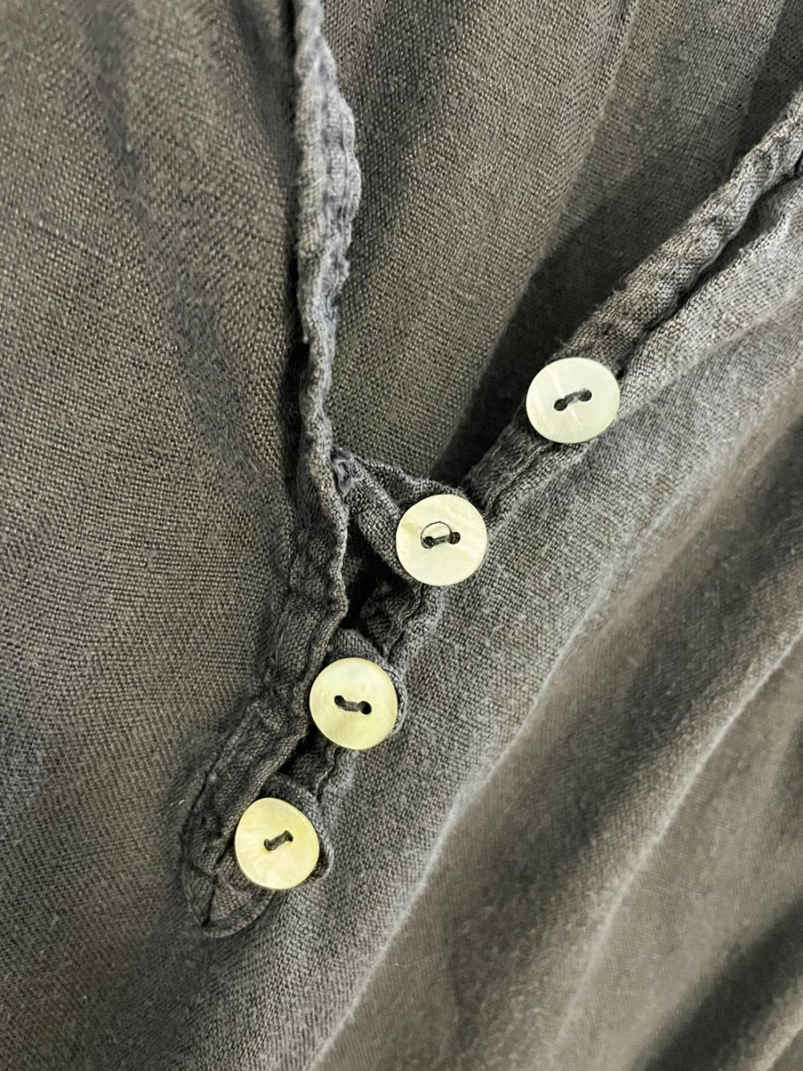 rosemarine 100% linen ruffle sleeveless sun dress - good market thrift store