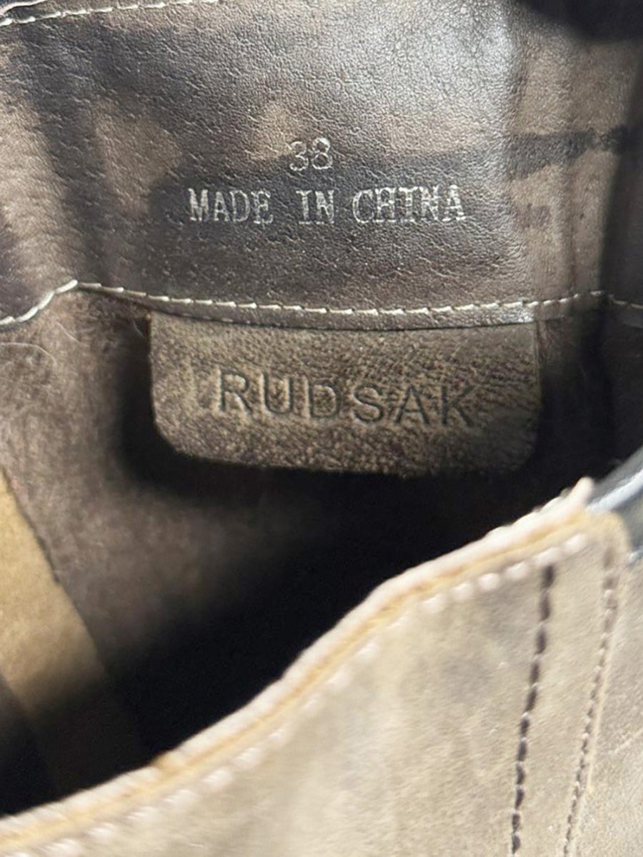rudsak leather belted ankle tall boots - good market thrift store