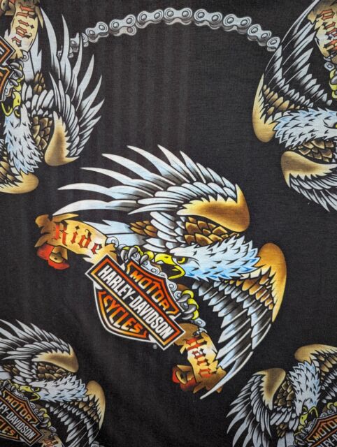vintage 00s harley davidson ride hard bandana