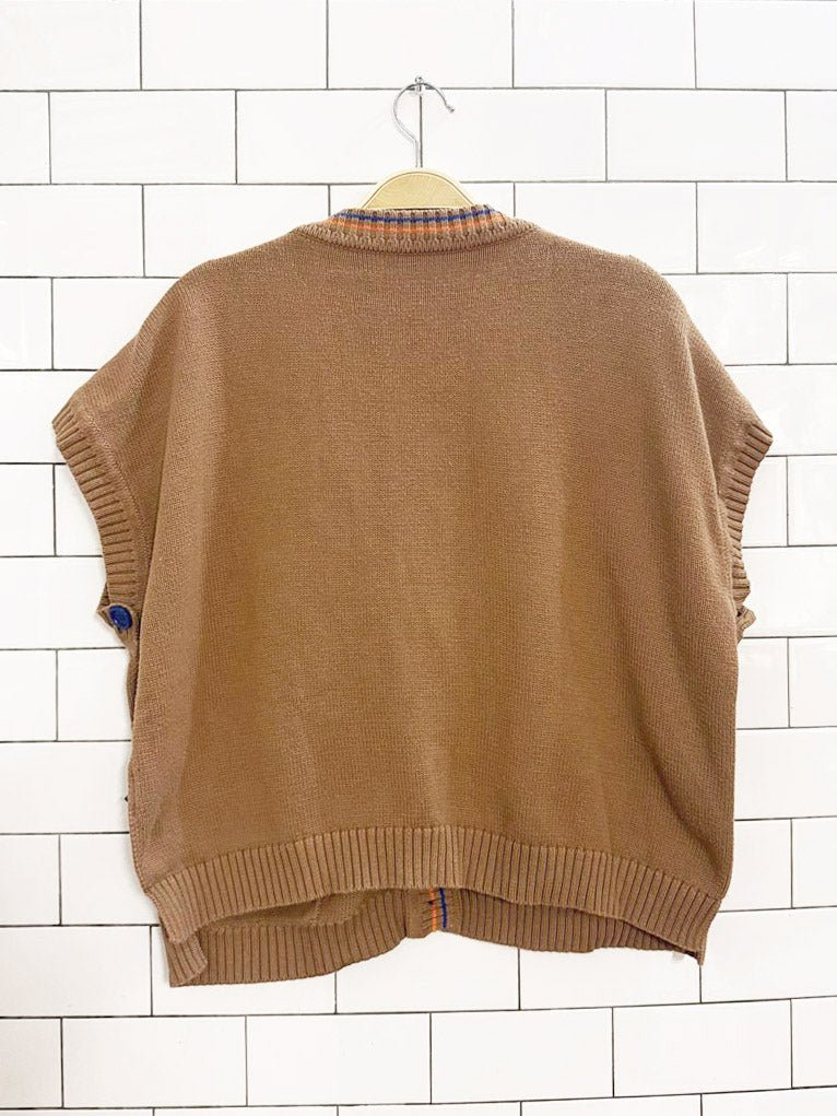 saferoom open side knit vest - good market thrift store