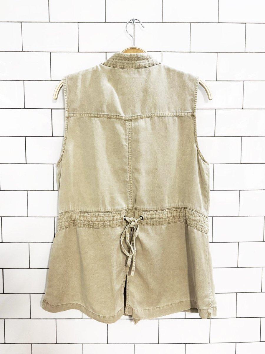 sanctuary utility drawstring vest | anthropolgie - good market thrift store