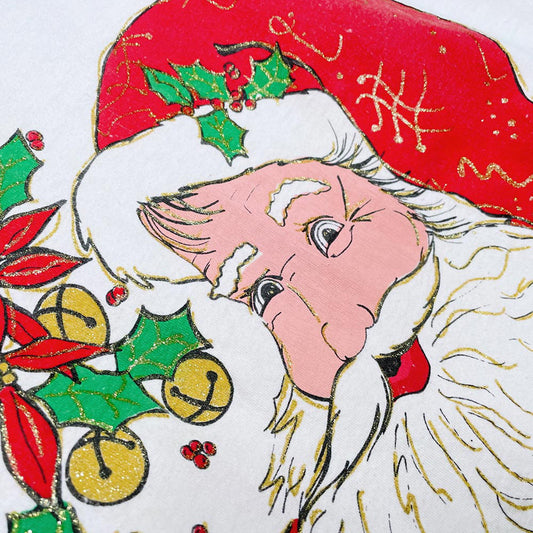 vintage santa glitter graphic tee