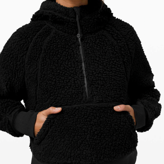 lululemon 2020 scuba oversized wool-blend sherpa - size m/l