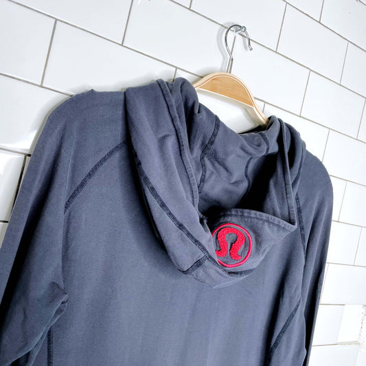 lululemon blue lightweight stretch scuba hoodie - size 8