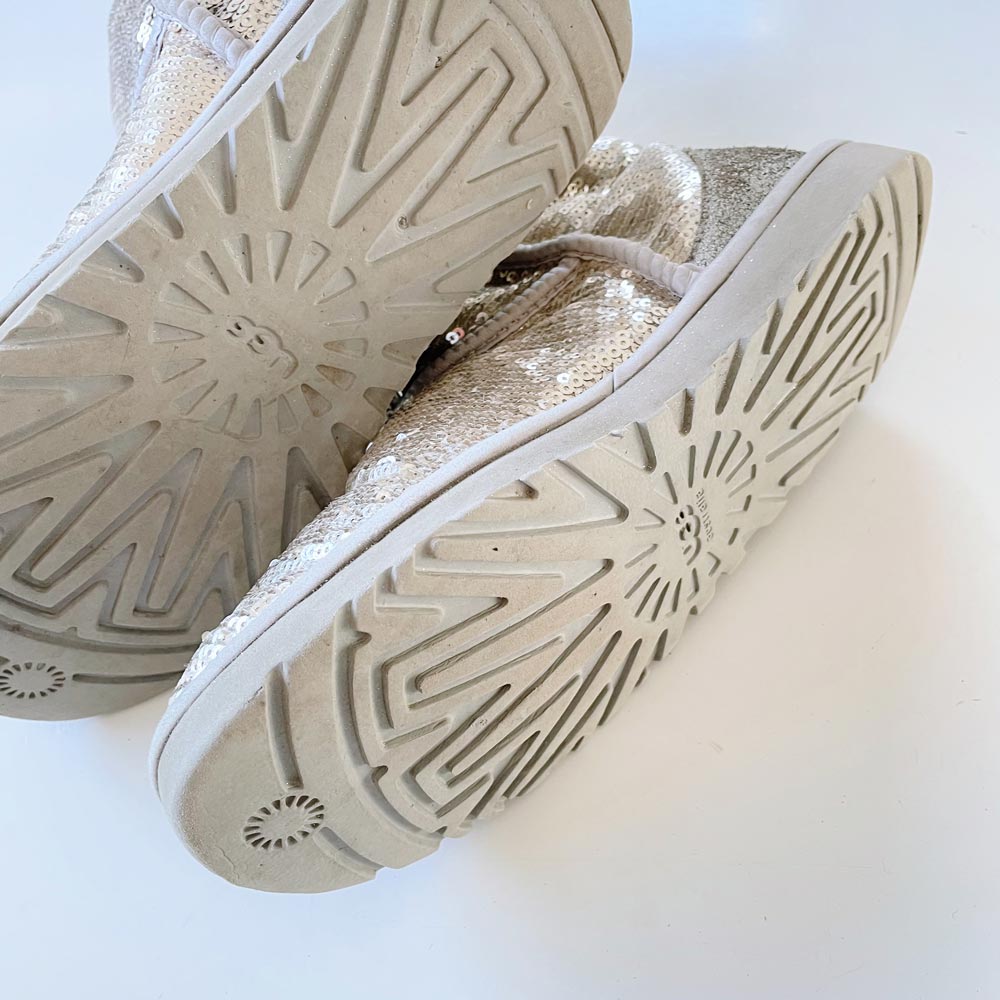 ugg classic short sequin cosmos sheepskin boots