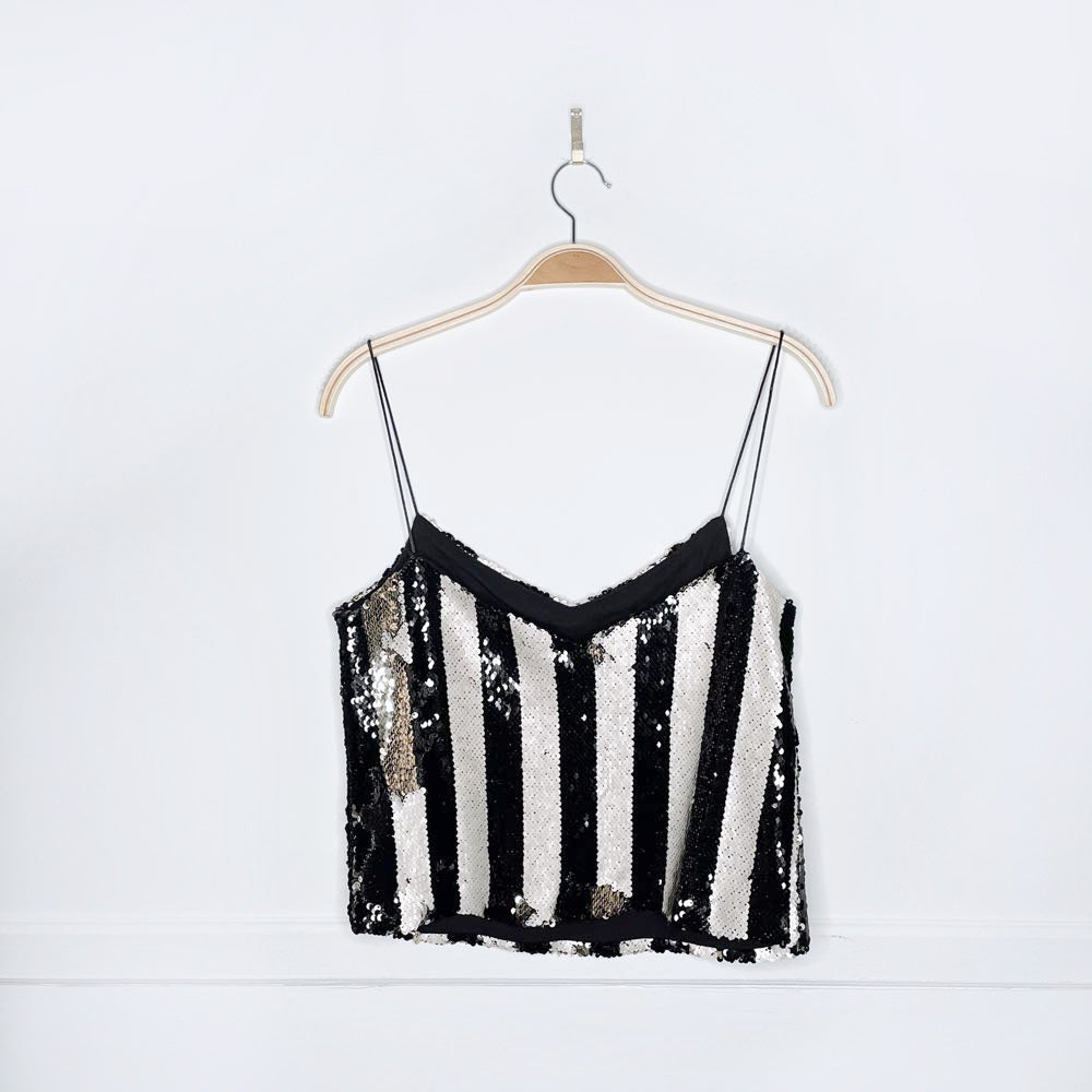 zara trf sequin changing colour tank