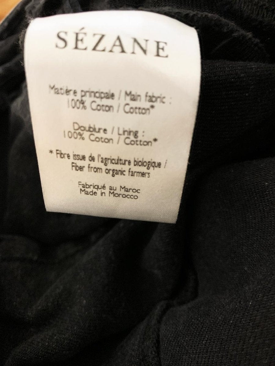 sézane rome pleated belted denim shorts - good market thrift store