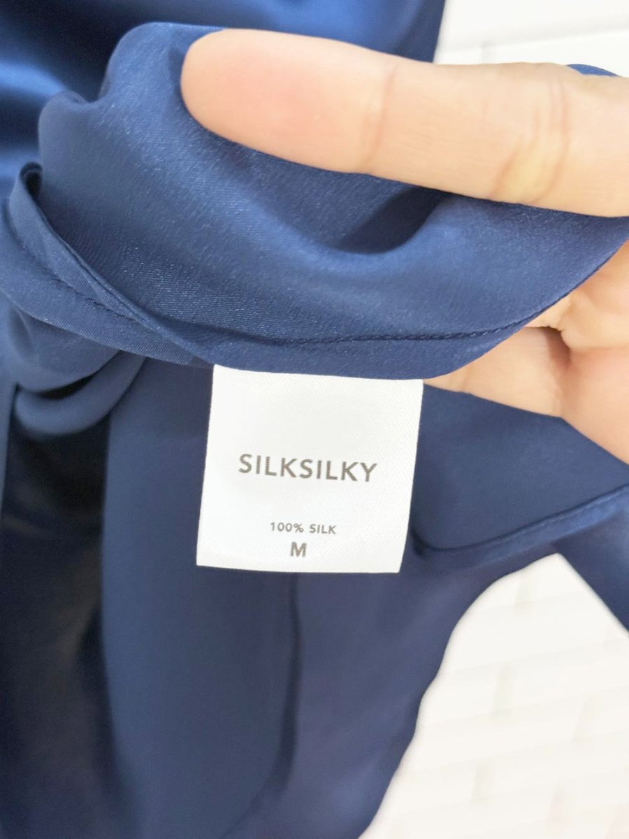 silksilky 100% silk slip mini dress - good market thrift store