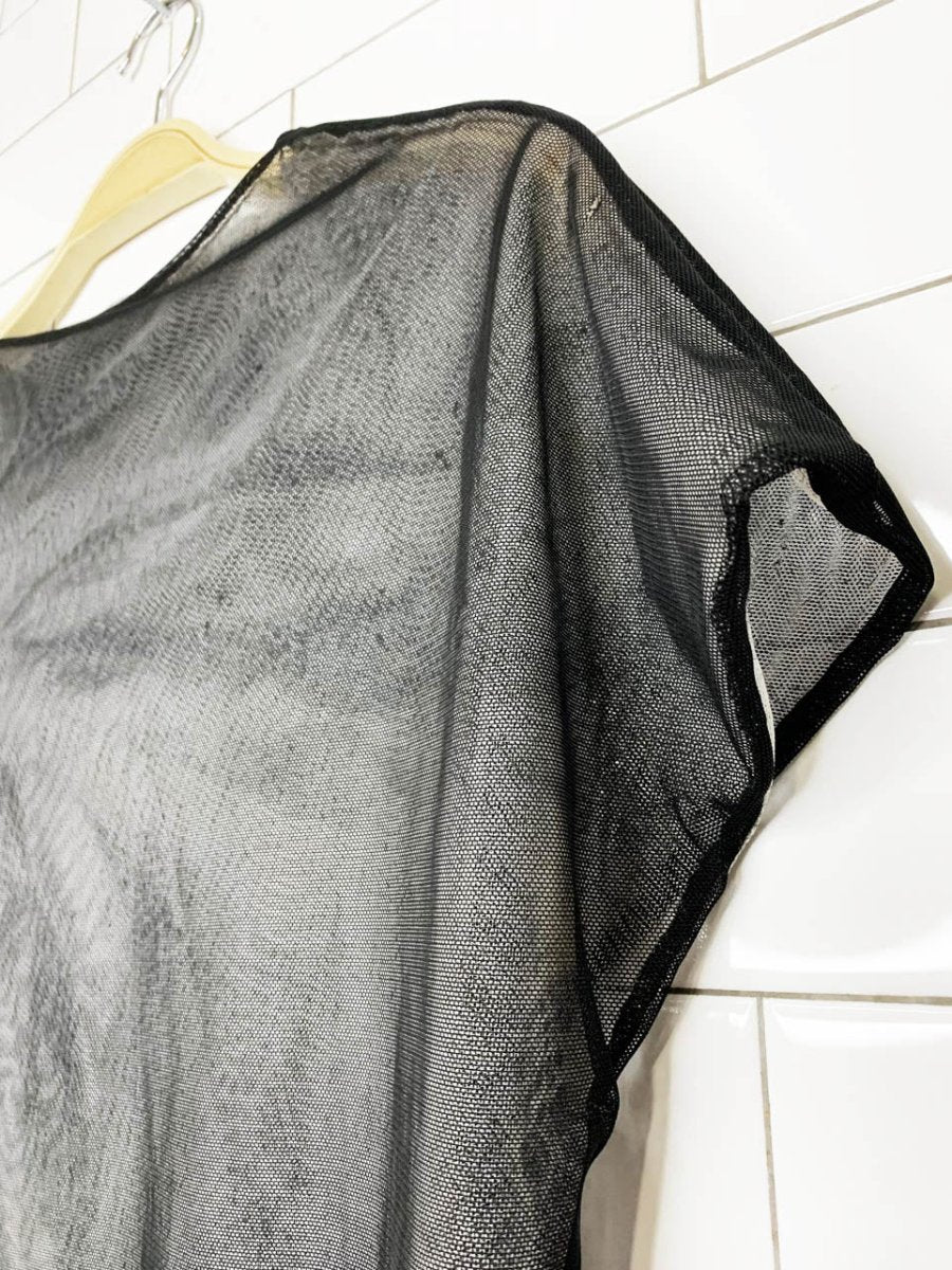 sovereign state handmade reversible sheer boxy layered crop top | made in toronto - good market thrift store