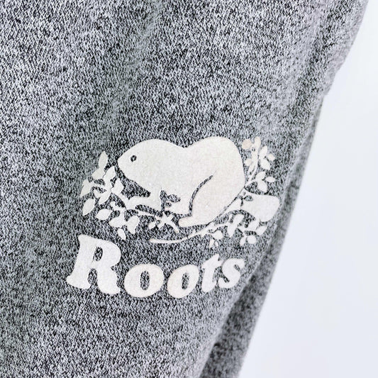 roots original high rise salt & pepper sweatpants - size large