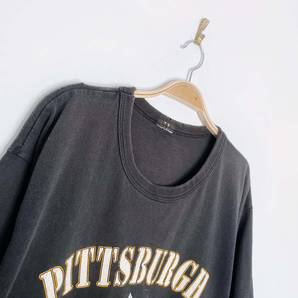 vintage 90s champion pittsburgh steelers nfl tee - good market thrift store