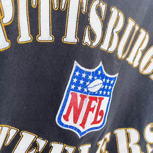 vintage 90s champion pittsburgh steelers nfl tee - good market thrift store