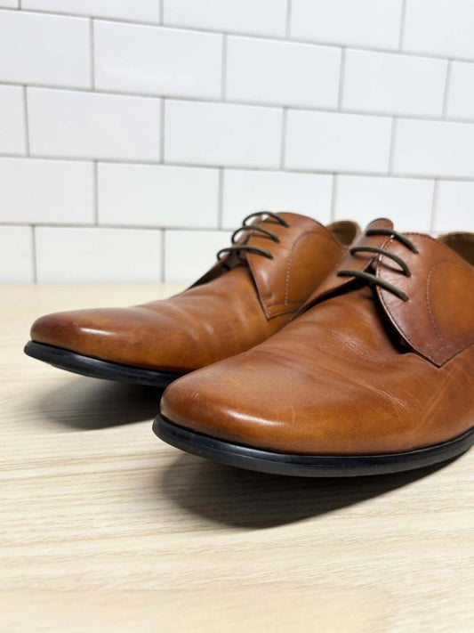 steve madden havin brown leather square toe dress shoe - good market thrift store