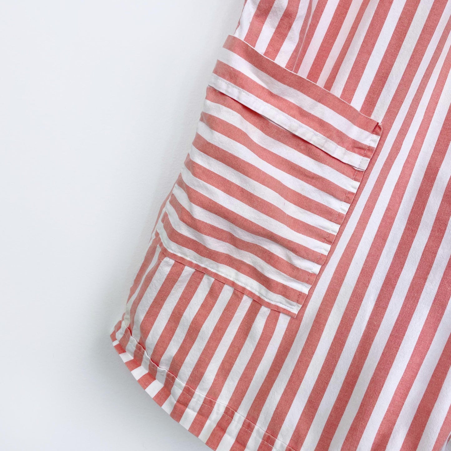 vintage maternity express striped short overalls